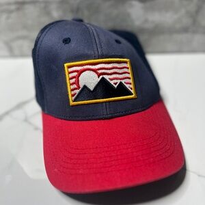 George Blue and White Mesh Cap